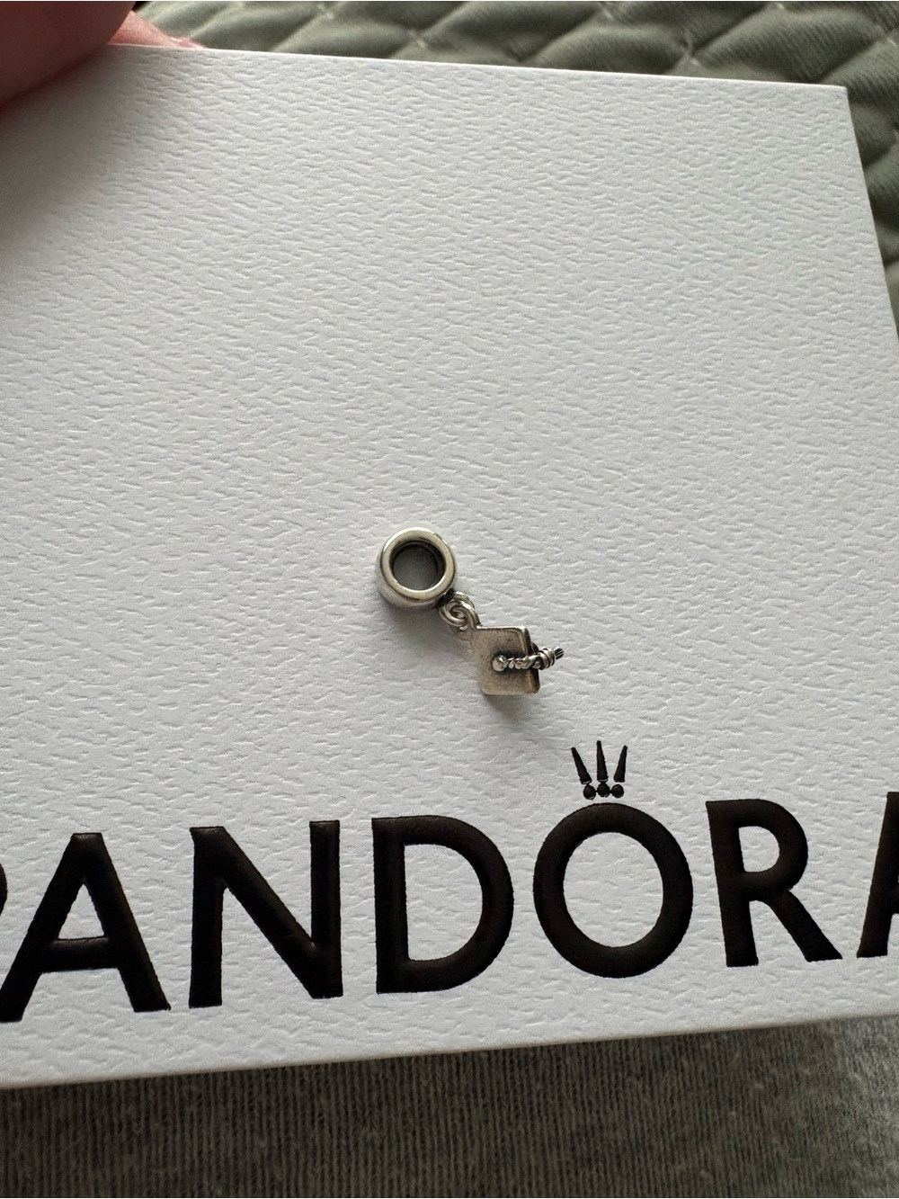 Pandora Silver Graduated Cap Dangle Charm